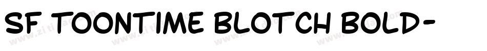 SF Toontime Blotch Bold字体转换
